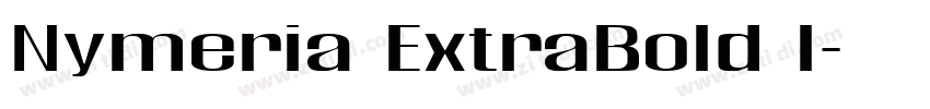 Nymeria ExtraBold I字体转换